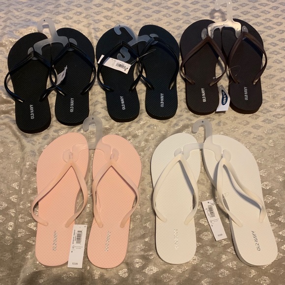 Old Navy Shoes - 5 Pairs of Old Navy Flip Flops Size 8 BNWT